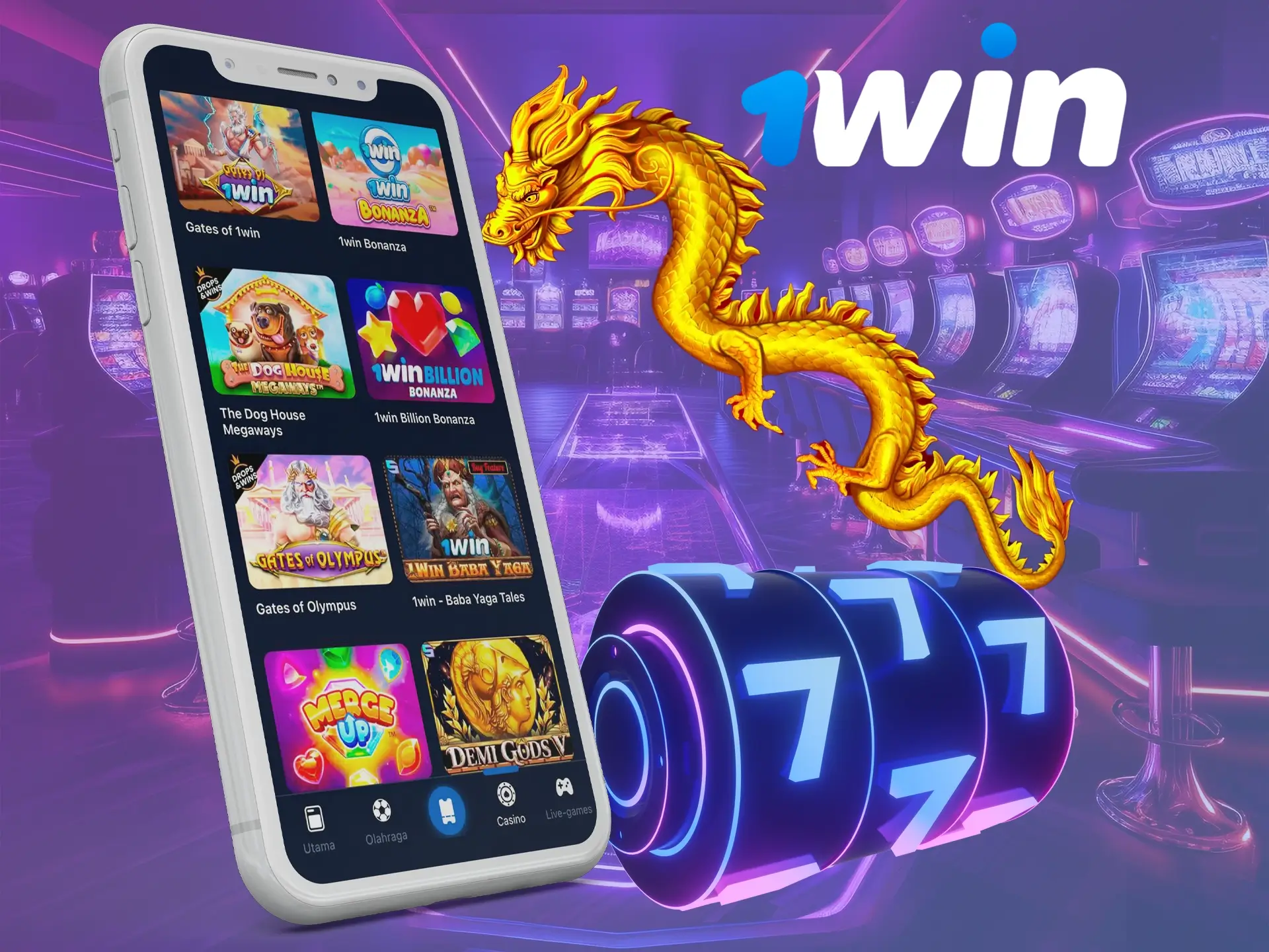 Setiap penjudi pasti akan menemukan permainan yang sesuai dengan seleranya di 1Win Casino.