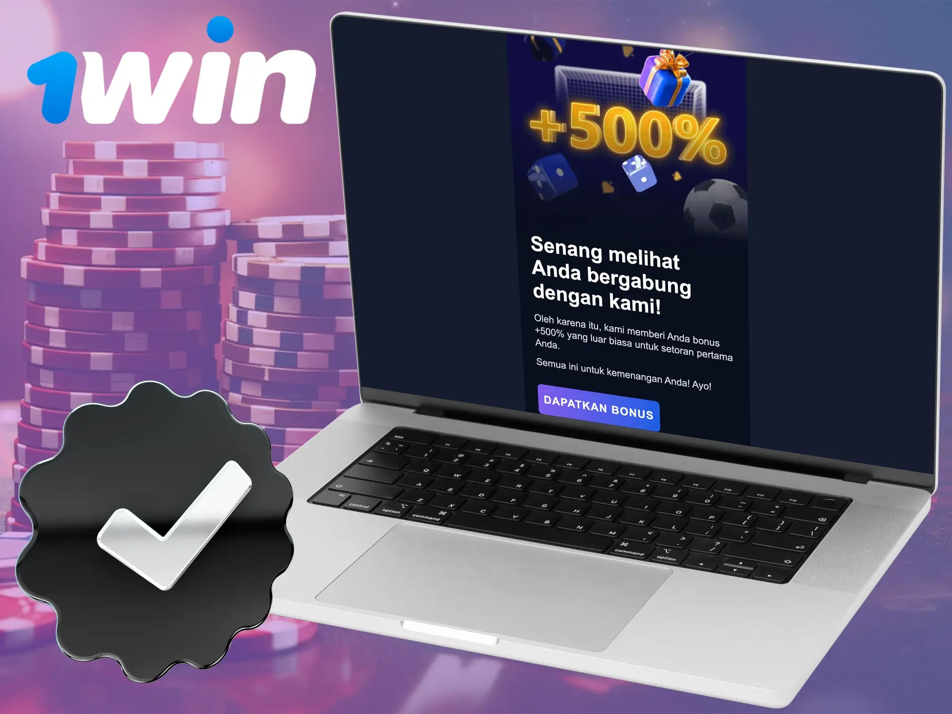 Verifikasi akun Anda untuk mendapatkan akses penuh ke fitur situs 1Win.