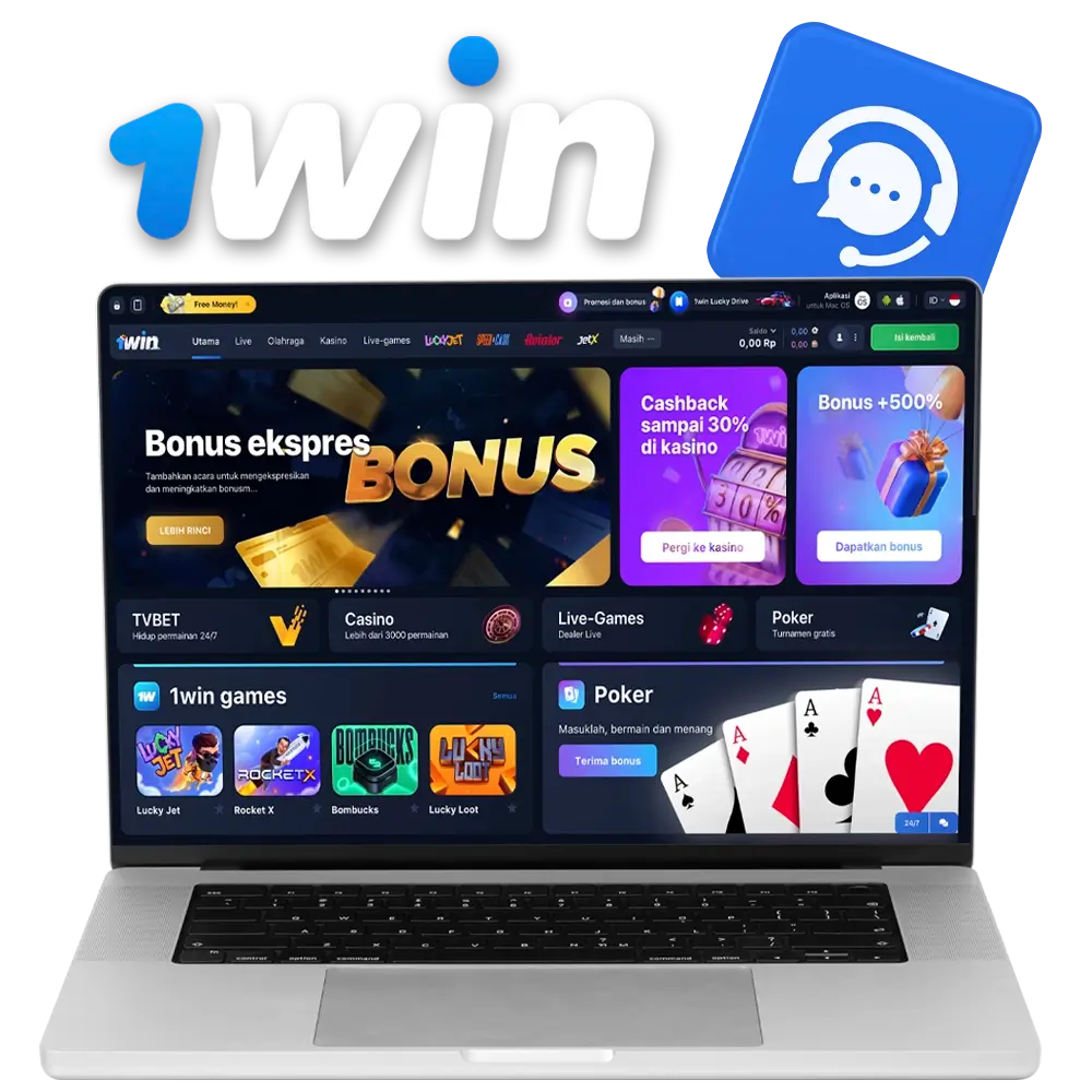 Temukan cara untuk mengontak dukungan pelanggan kasino 1Win.